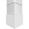 Ekena Millwork Craftsman Classic Square Non-Tapered Riviera Fretwork Column w/ Standard Capital & Standard Base CC1008ENRIVCSCS - alternate 3